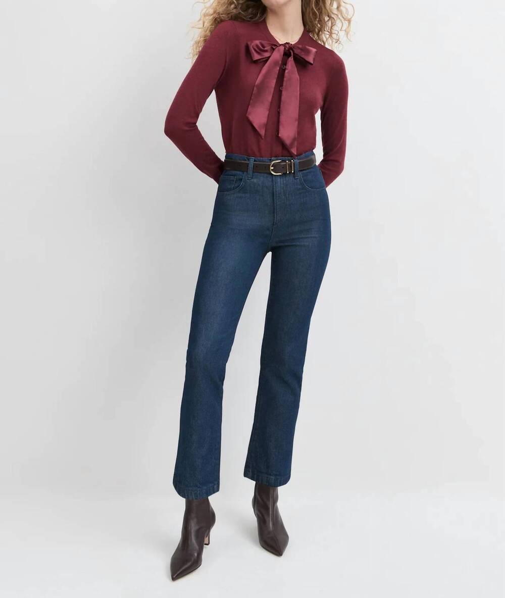 NEW FAVORITE DAUGHTER the take a bow cardigan in vino